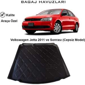 Volkswagen Jetta 2011 Ve Sonrası 3D Bagaj Havuzu (Cepsiz Model)