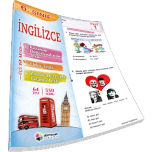 Dörtrenk Yayınları 6. Sınıf İngilizce Yaprak Test