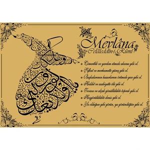 Art Puzzle Hz.Mevlana'nın Yedi Öğüdü(Simli Kadife)