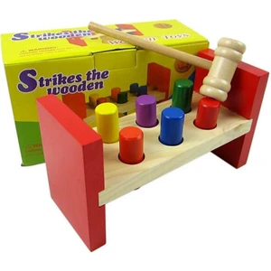 Wooden Toys Strikes The Wooden - Ahşap Bambam Çivi Çakma Oyunu