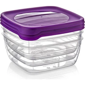 Hobby life 3'lü Kare Trend Saklama Kabı 500 ml 21038