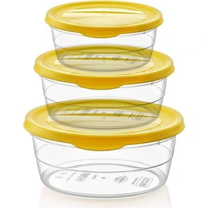 Hobby Life Yuvarlak3 lü Trend Saklama Kabı (0,3+07+1,1 lt) 21019