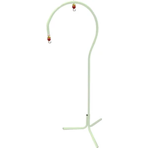 Ayaklı Kuş Kafesi Askısı Beyaz