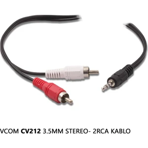 Cv212-1.5Mt 3.5Mm Stereo To 2Rca Kablo