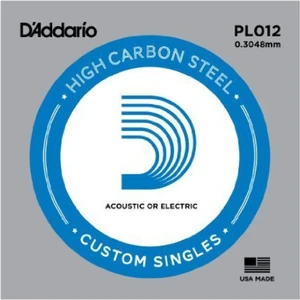 PL012 Plain Steel Tek Elektro Gitar Teli (12)