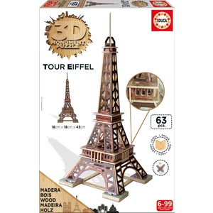 Educa Puzzle Tour Eiffel 3D Ahşap Puzzle