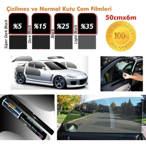 Cam Filmi 50Cmx6M Çizilmez Light Black Kutu Bir Arabalık
