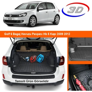Golf 6 Bagaj Havuzu Paspası Hb 5 Kapı 2009 2012