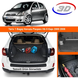 Yaris 1 Bagaj Havuzu Paspası Hb 5 Kapı 2000 2005