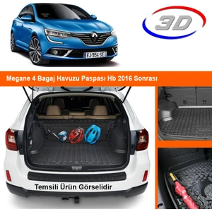 Megane 4 Bagaj Havuzu Paspası Hb 2016 Sonrası