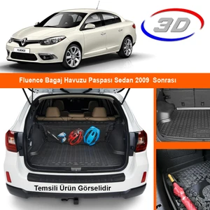 Fluence Bagaj Havuzu Paspası Sedan 2009 Sonrası