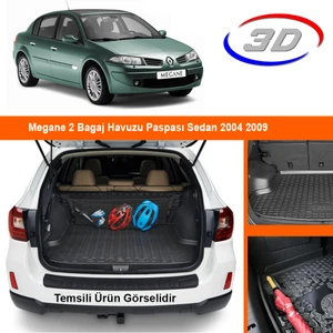 Megane 2 Bagaj Havuzu Paspası Sedan 2004 2009