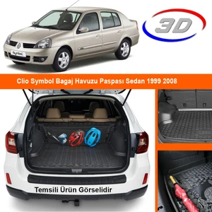 Clio Symbol Bagaj Havuzu Paspası Sedan 1999 2008