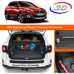 3008 Bagaj Havuzu Paspası Crossover 2010 Sonrası