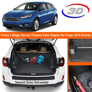 Focus 4 Bagaj Havuzu Paspası Kalın Stepne Hb 5 Kapı 2015 Sonrası