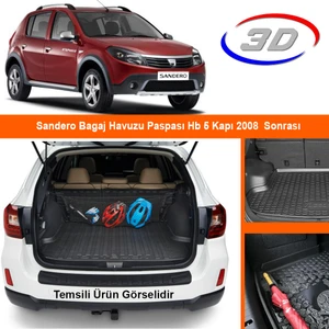 Sandero Bagaj Havuzu Paspası Hb 5 Kapı 2008 Sonrası