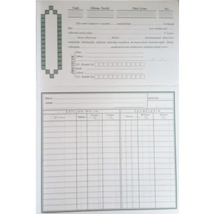 Senetli Borç Defteri Ciltli 160 Yaprak