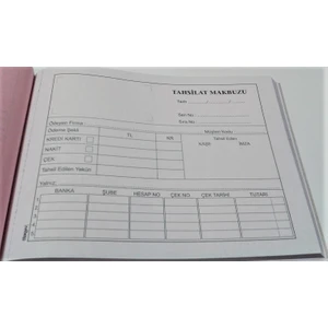 Tahsilat Makbuzu Otokopili 3 Nüsha 6 lı Paket