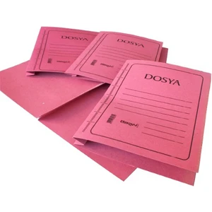 Tam Kapak Karton Telli Dosya Pembe 50 Adet