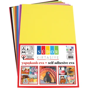Eva 20X30 Cm 2 Mm 10 Renk Yapışkanlı Sk17