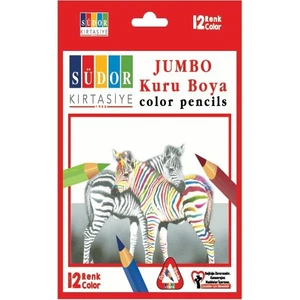 Üçgen Jumbo Kuru Boya 12 Li