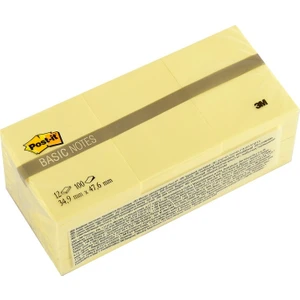 Post-İt Basic Not Sarı 12 X 100 Yaprak 35X48Mm