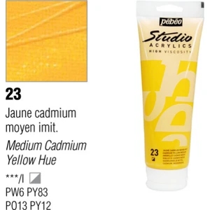 Studio Akrilik Boya 100 Ml Medium Cadmium Yellow -23