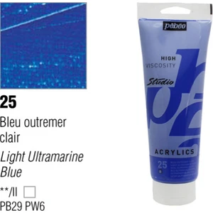 Studio Akrilik Boya 100 Ml Light Ultramarine Blue -25
