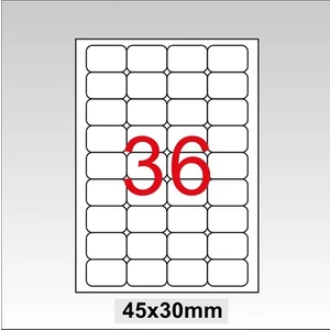 Lazer Etiket 45X30 Mm 3600 Lü Paket