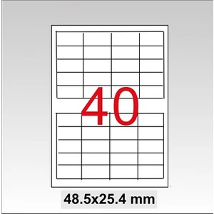 Lazer Etiket 48,5X25,4 Mm 4000 Lü Paket