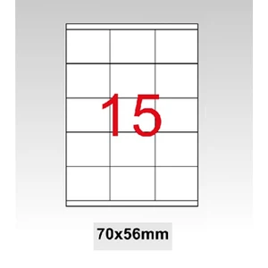 Lazer Etiket 70X56 Mm 1500 Lü Pk
