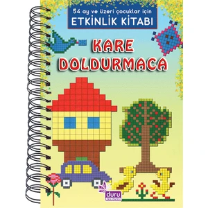 Kare Doldurmaca Etkinlik Kitabı 5 - 6 Yaş