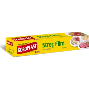 Streç Film 33 metre, Pratik Şeffaf Gıda Saklama Streci BPA İçermez, Yemek, Meyve ve Sebze Saklama için Koku Hapsi Kullan At Streç Film 33 mt