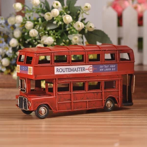 Mnk El Yapımı Nostaljik Metal Londra Şehir Otobüsü 1510A-8272