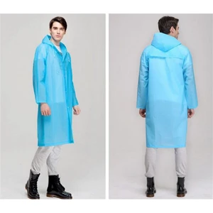 Pratik Kalin Unisex Çit Çitli Yağmurluk - Mavi
