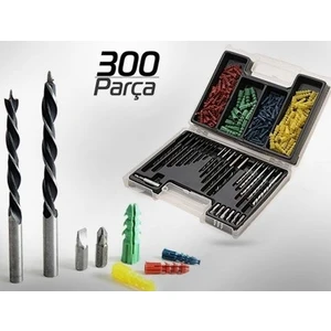 300 Parca Dubel Matkap Ucu Bits Uc Set