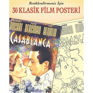 30 Klasik Film Posteri - Renklendirmeniz İçin