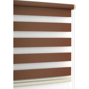 Kahverengi Eko Zebra Perde