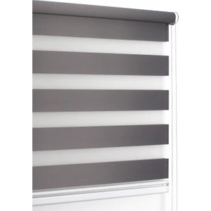 Koyu Gri Eko Zebra Perde