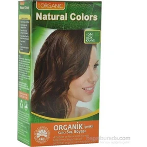 Organic Natural Colors Bitkisel Kalıcı Saç Boyası 5N Açık Kahve