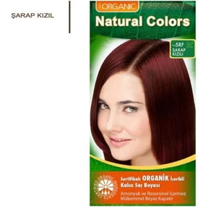 Organic Natural Colors Bitkisel Kalıcı Saç Boyası 5Rf Şarap Kızılı