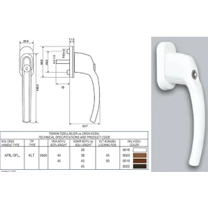 Bereket Kilitli Pvc  Pencere Kolu