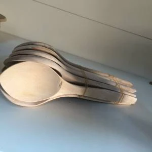En Havalı El Yapımı Tahta Kaşık 10 Adet Büyük Boy