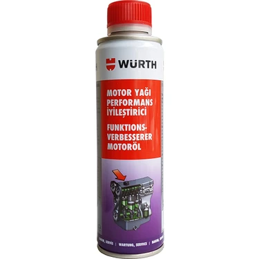 Würth Motor Yağı Katkısı - Performansı Artırıcı, 300 ml, Tüm Benzinli ve Dizel Motorlar İçin Koruma