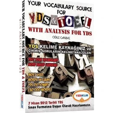Yediiklim Yayınları Your Vocabulary Source For YDS And