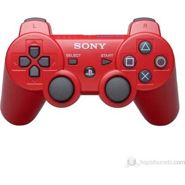 Sony Ps3 Kablosuz Kırmızı Oyun Kolu - Wireless Dualshock -