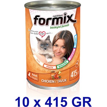 Formix Chicken Tavuklu Konserve Kedi Mamasi 415gr 10 Fiyati