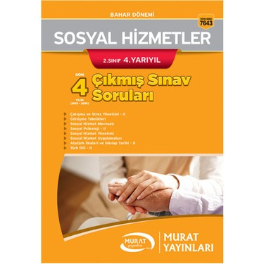 Murat Yayinlari Acikogretim 7643 Sosyal Hizmetler 2 Sinif Kitabi