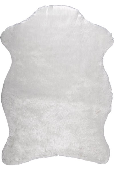 Doğuş Peluş Halı Beyaz Post Halı 75x100 cm