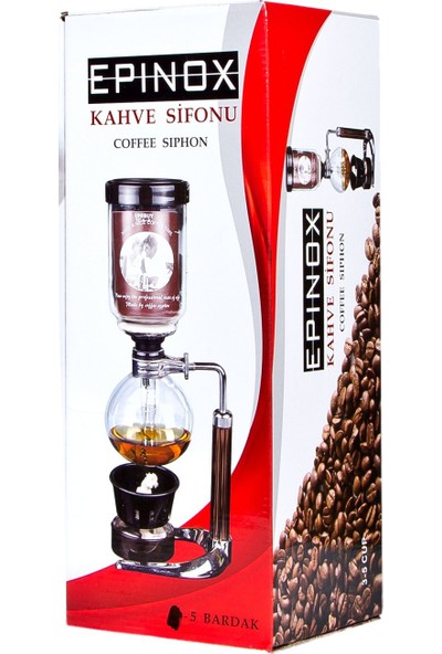 Epinox Coffee Syphon Kahve Sifonu 5 Bardak